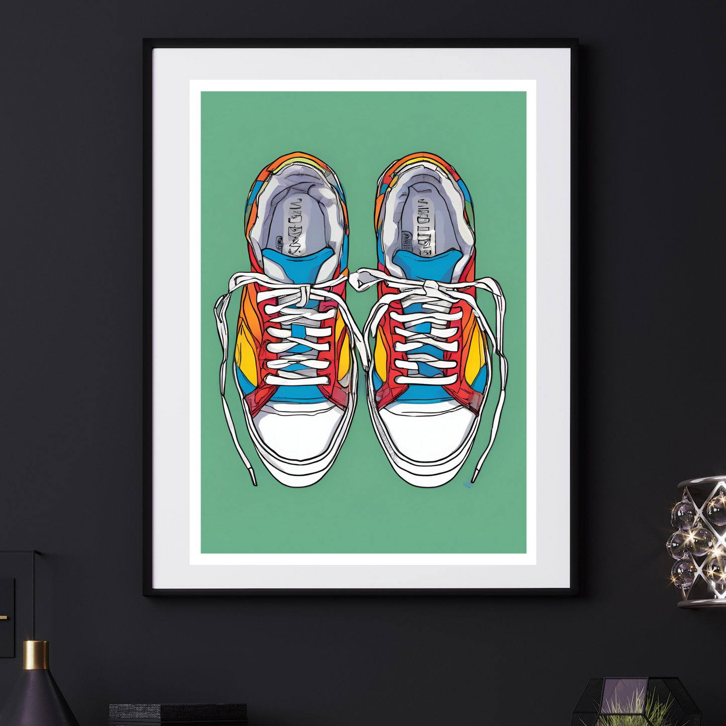 'Trainers' - Art Print - Unframed.