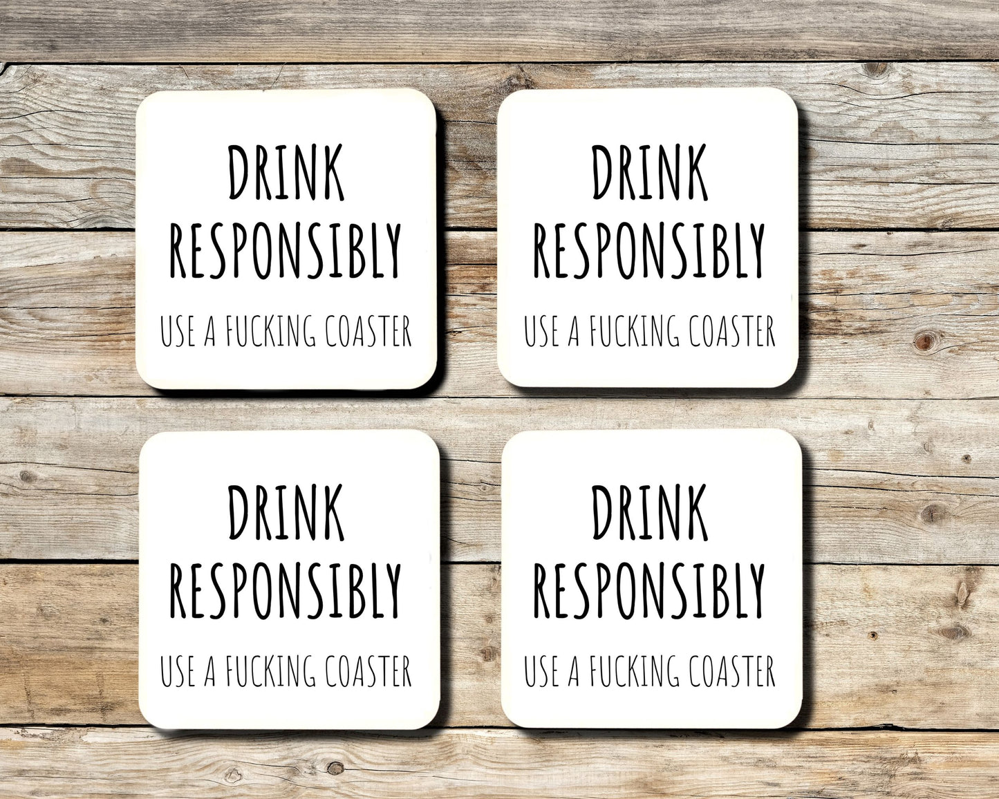 Drink Responsibly Coaster Set