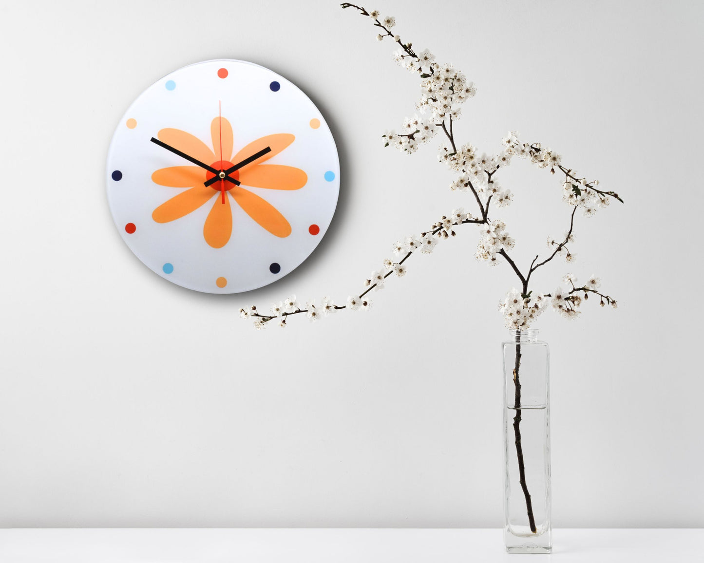 Flower Wall Clock