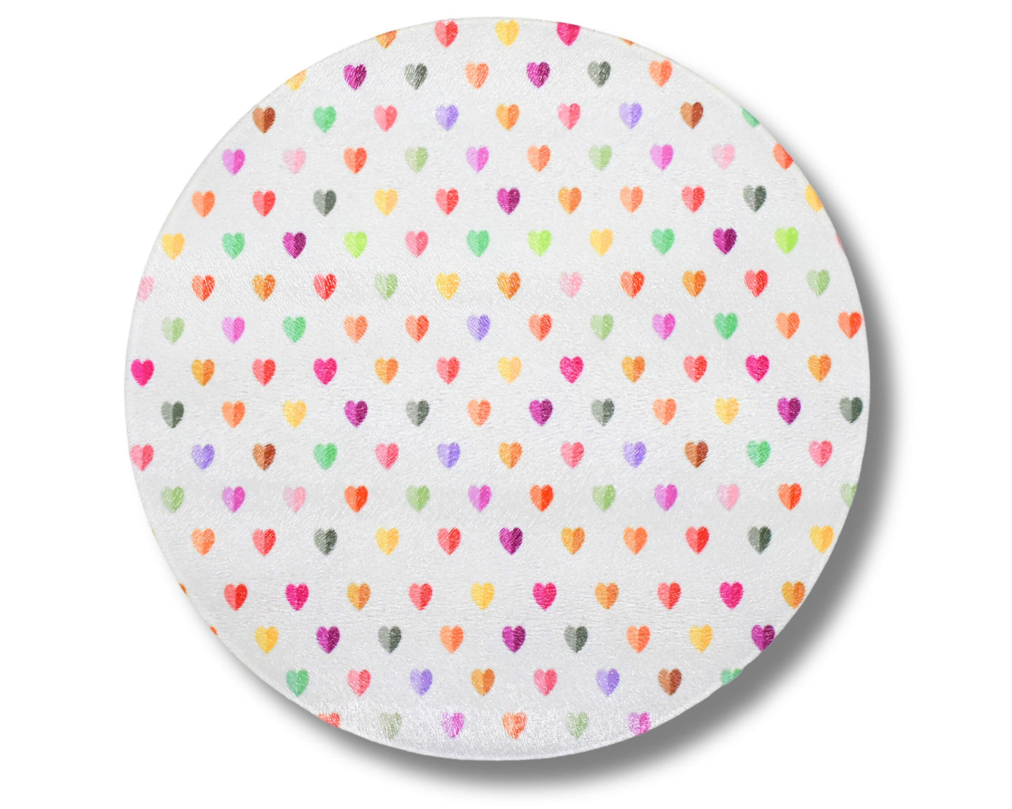 Hearts Glass Chopping Board