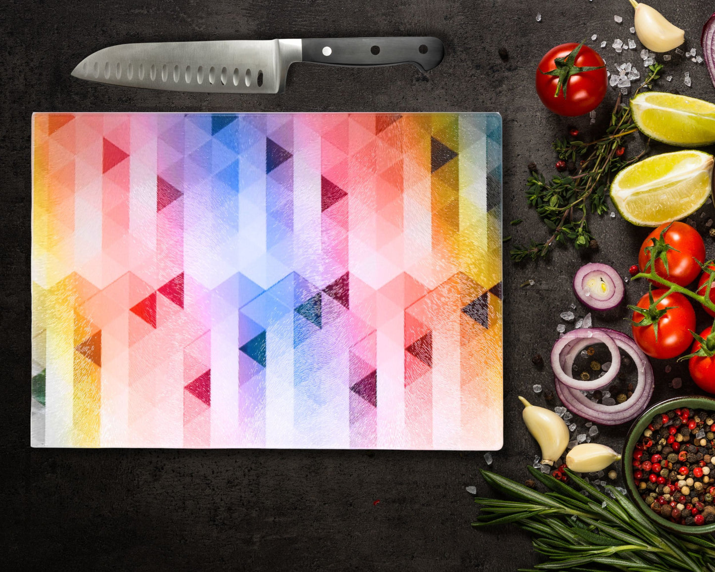 Hexagon Glass Chopping Board