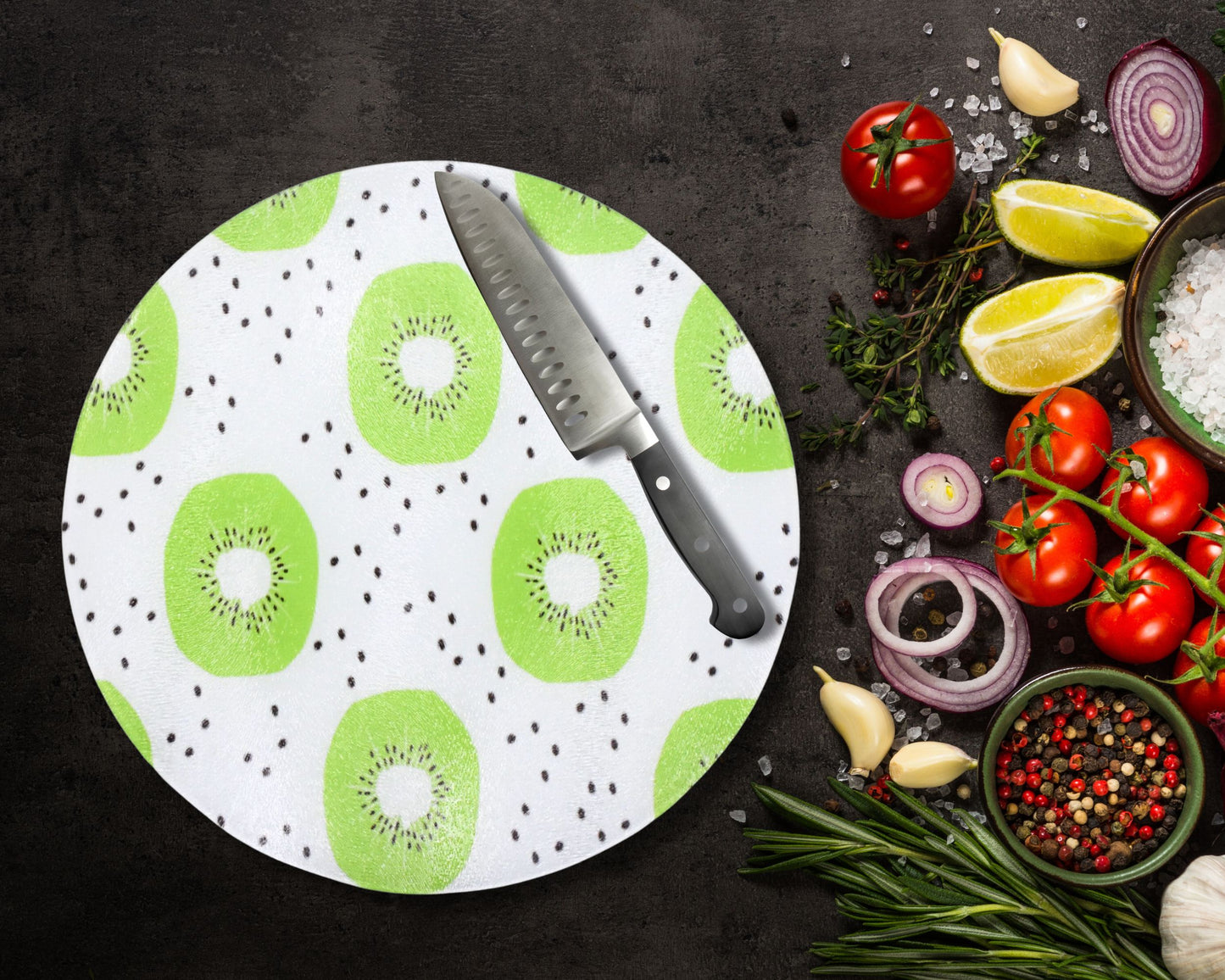Kiwi Glass Chopping Board
