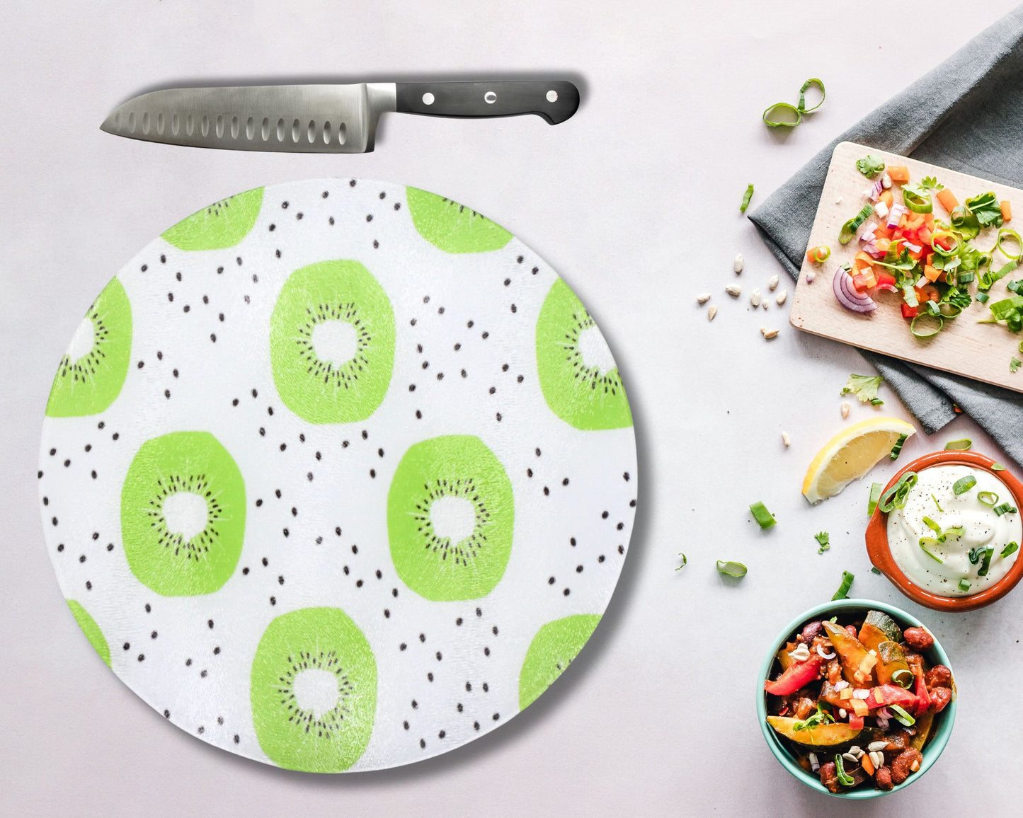 Kiwi Glass Chopping Board