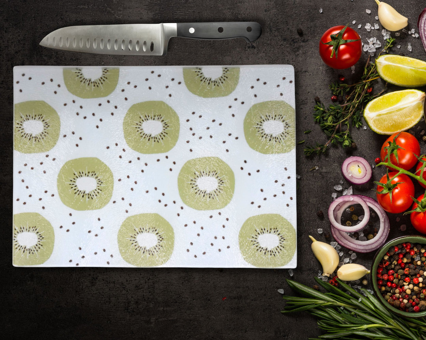 Kiwi Glass Chopping Board