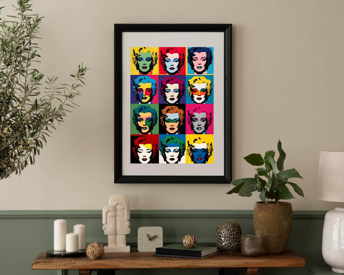 'Pop Art Faces' - Art Print - Unframed.