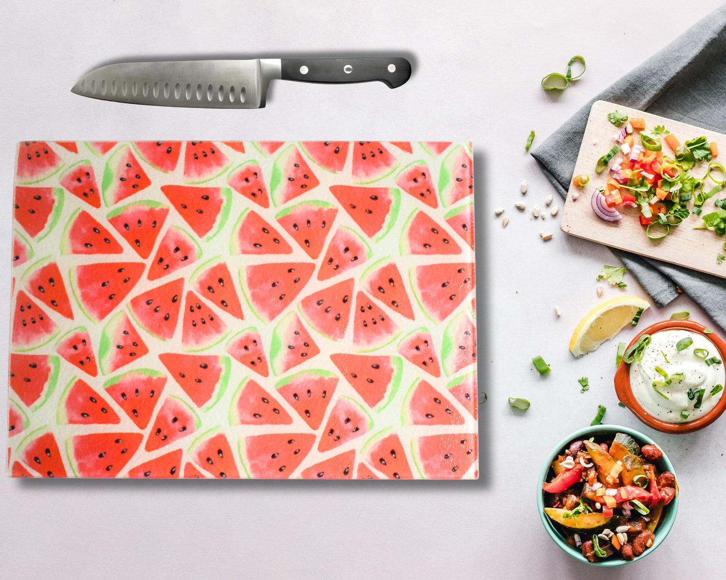 Watermelon Glass Chopping Board