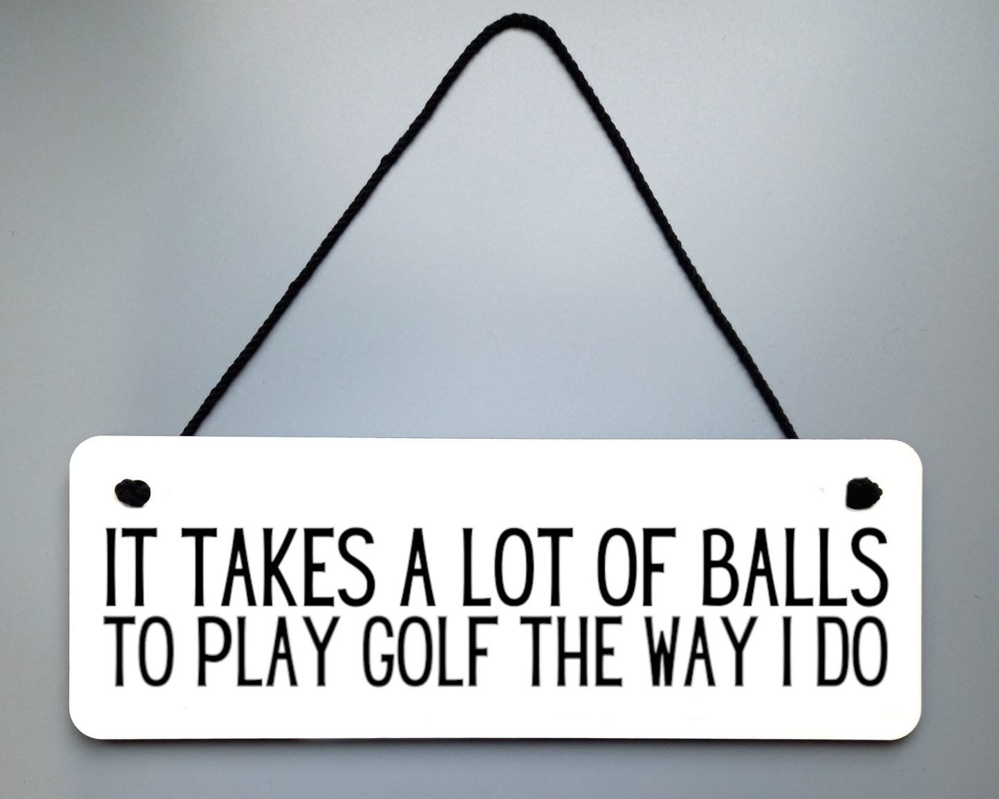 Golfer Novelty Hanging Wall Sign