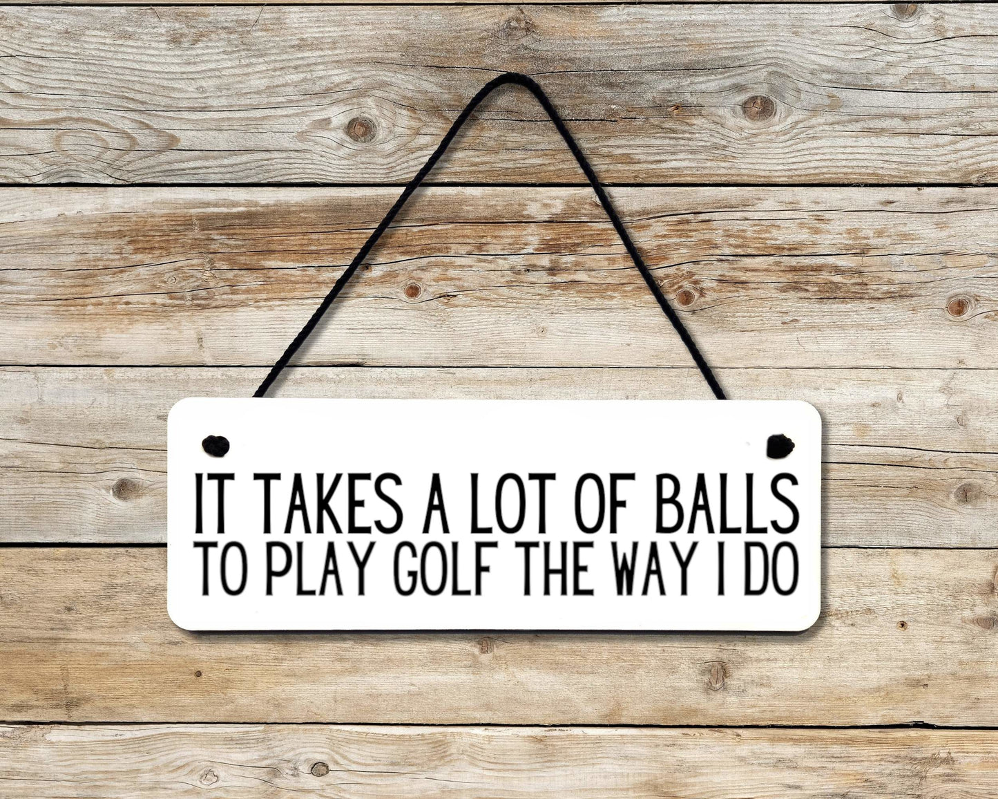 Golfer Novelty Hanging Wall Sign
