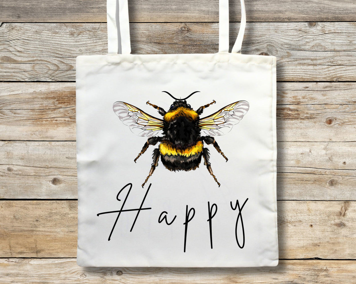 Bee Happy Tote Bag