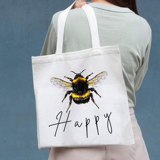 Bee Happy Tote Bag