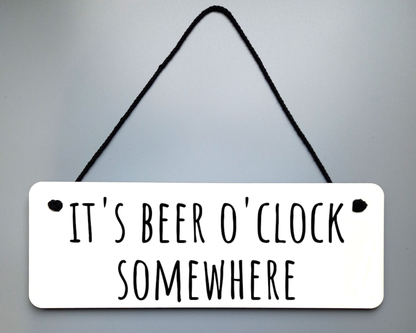 Beer O'Clock Novelty Hanging Wall Sign