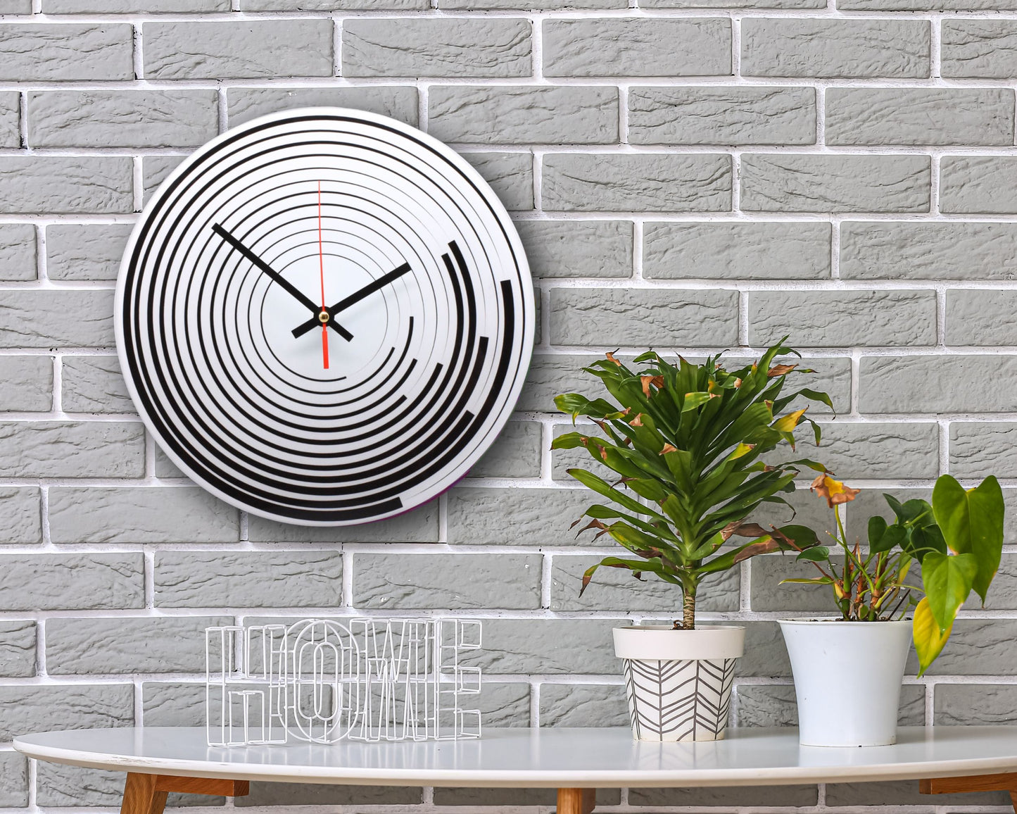 Black Cirlces Wall Clock