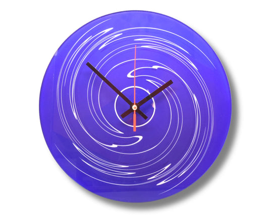 Blue Swirl Wall Clock