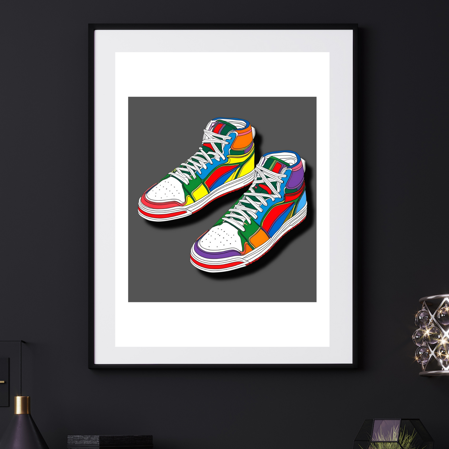 'Baseball Boots' - Art Print - Unframed.