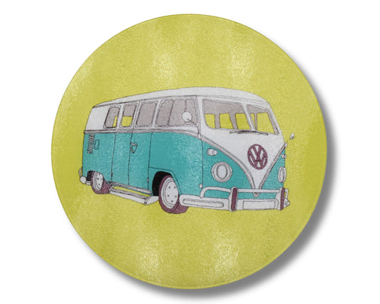 VW Camper Glass Chopping Board
