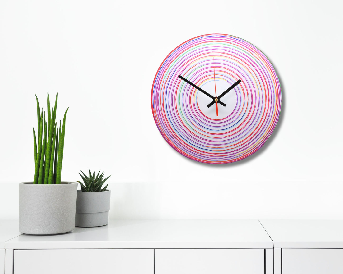 Colour Cirlces Wall Clock