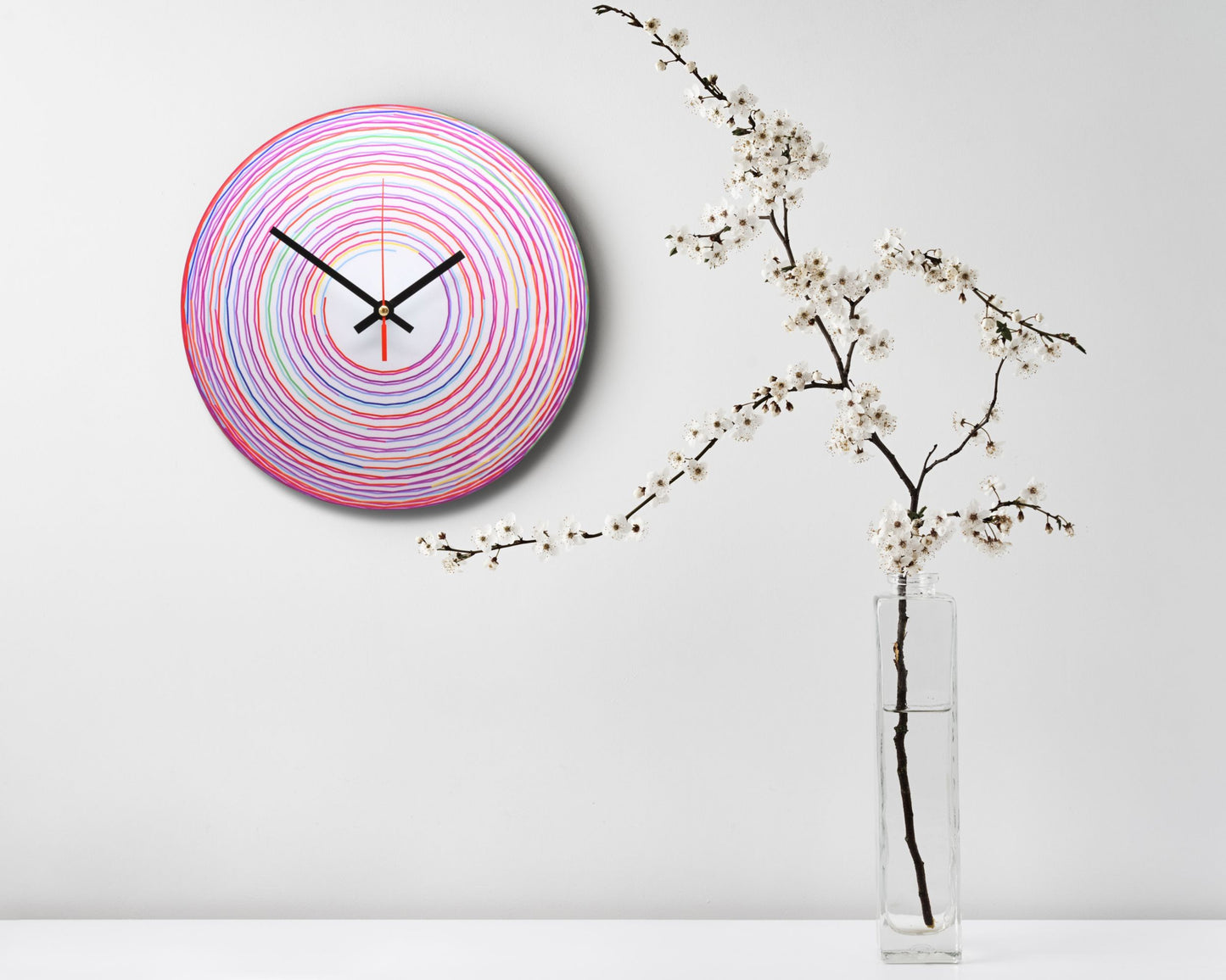Colour Cirlces Wall Clock