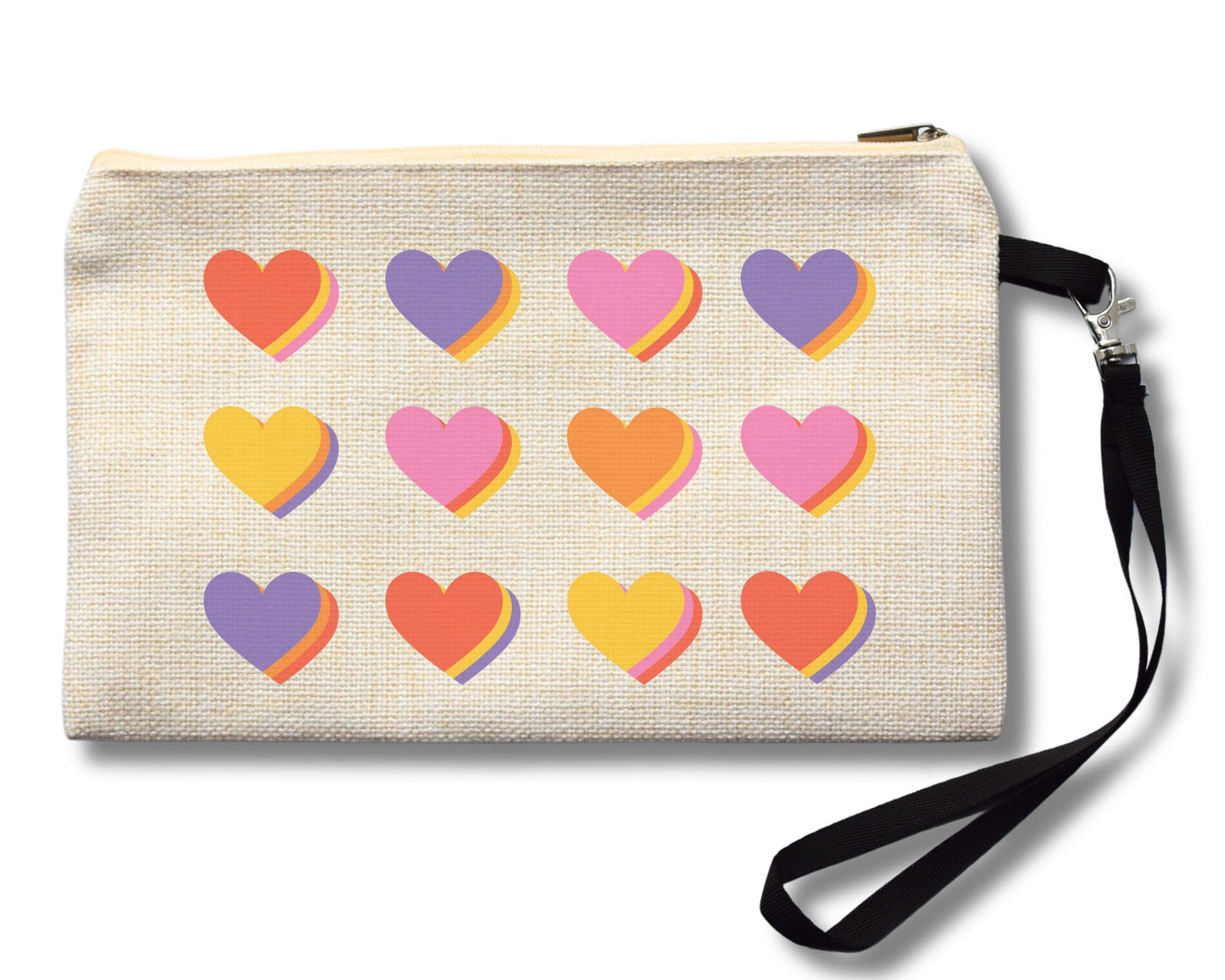 Colour Hearts Cosmetic Bag