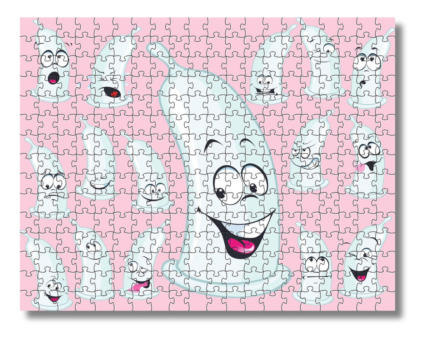 Cartoon Condoms Adult Jigsaw Puzzle