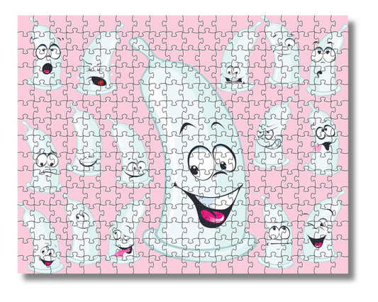 Cartoon Condoms Adult Jigsaw Puzzle