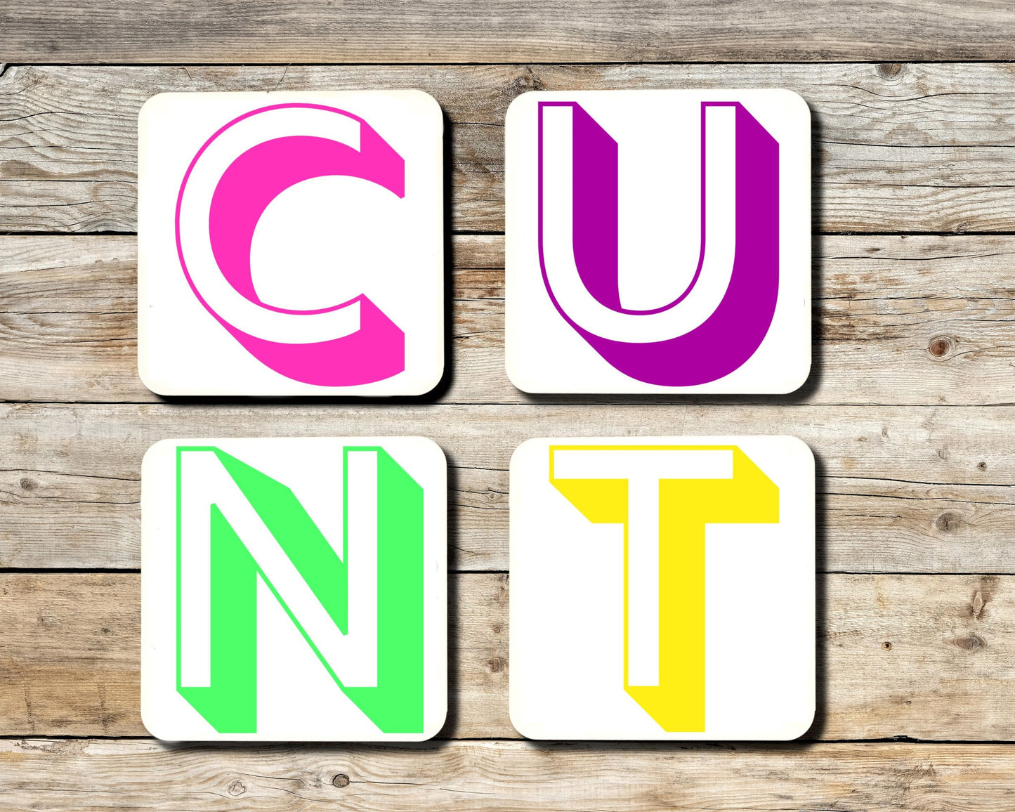 CUNT Coaster set