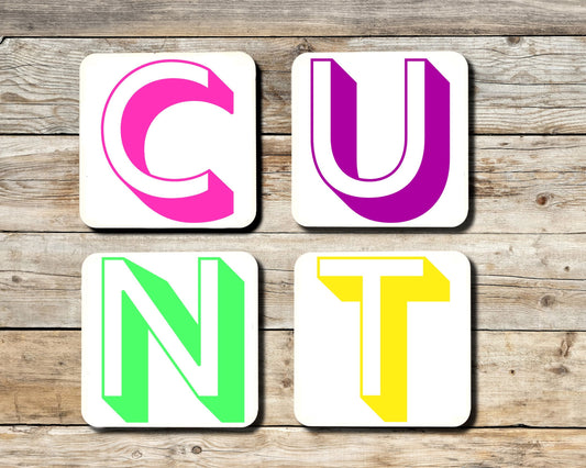 CUNT Coaster set