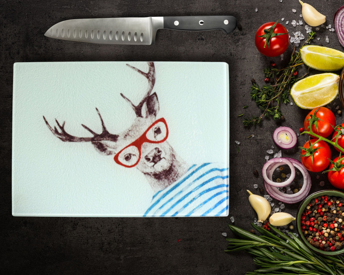 Stag Glass Chopping Board