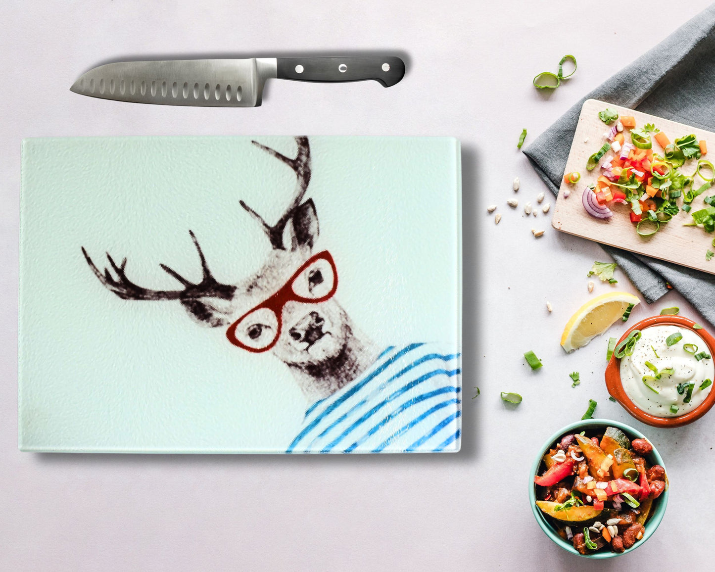 Stag Glass Chopping Board