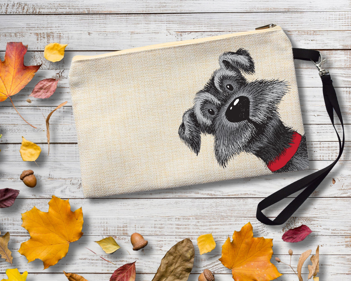 TERRIER Animal Print Cosmetic Bag