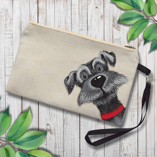 TERRIER Animal Print Cosmetic Bag