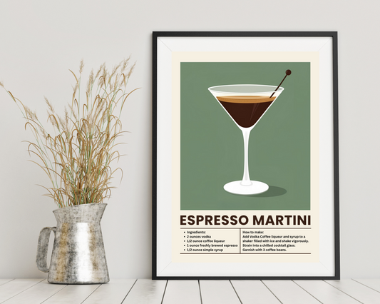 'Espresso Martini' - Art Print - Unframed.