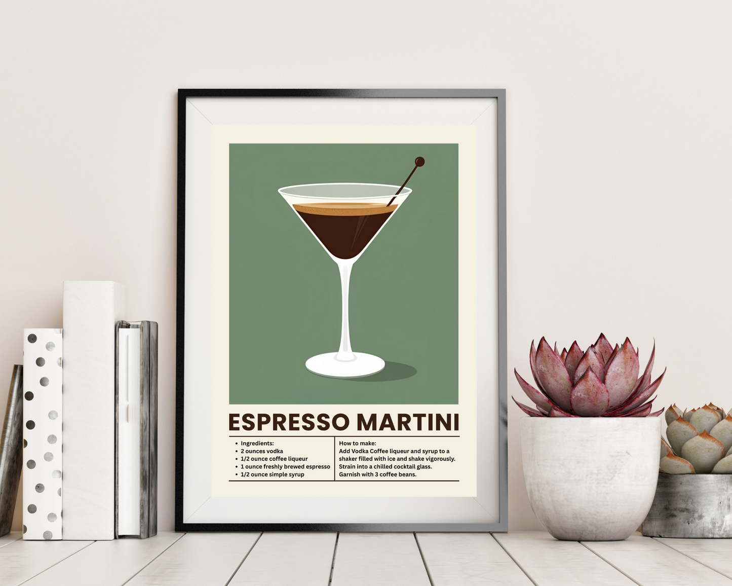 'Espresso Martini' - Art Print - Unframed.