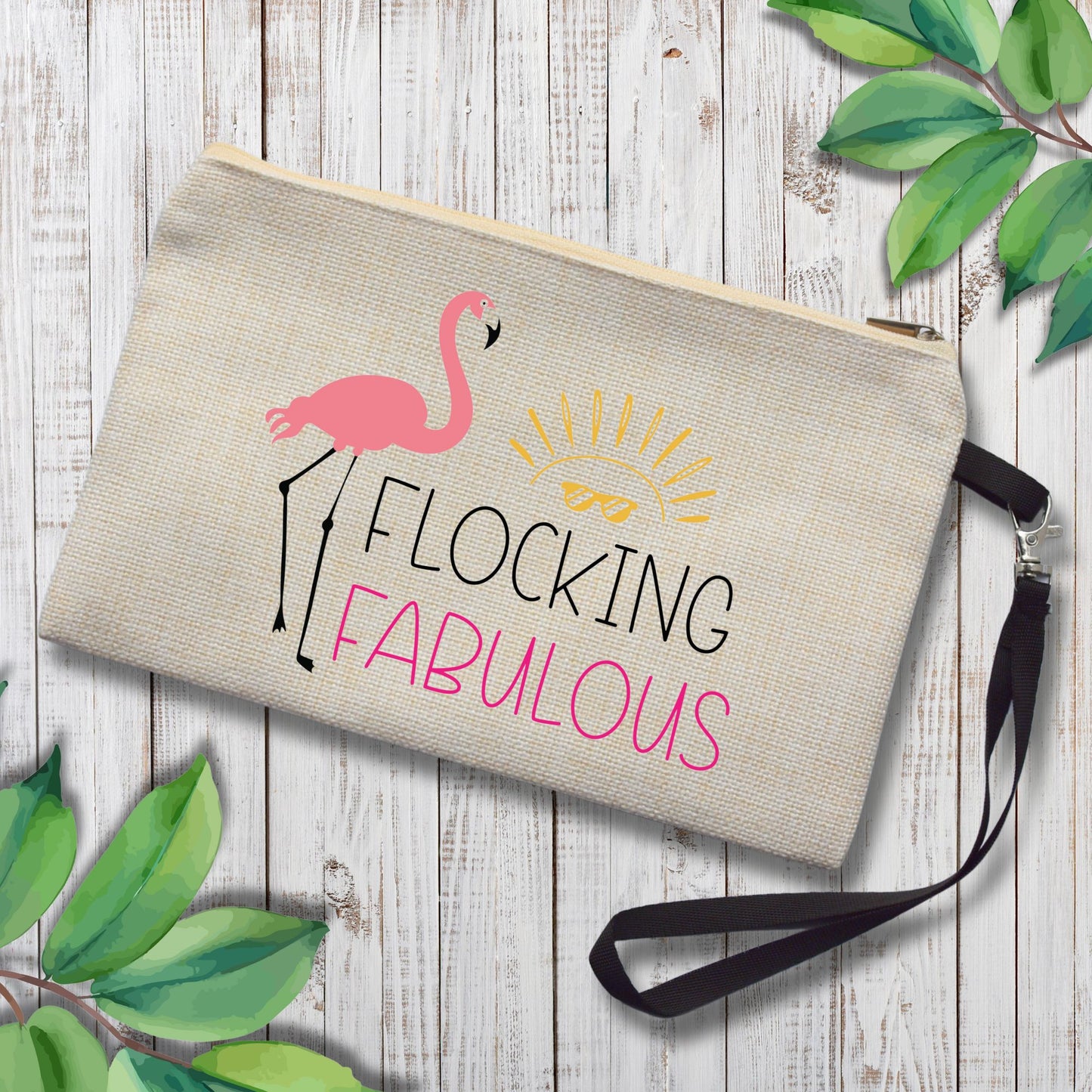 Flocking Fabulous Cosmetic Bag