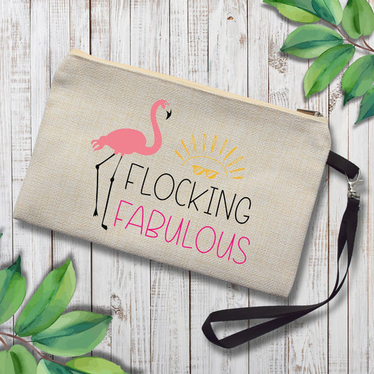 Flocking Fabulous Cosmetic Bag