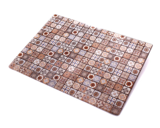 Floor Tiles Glass Chopping Board
