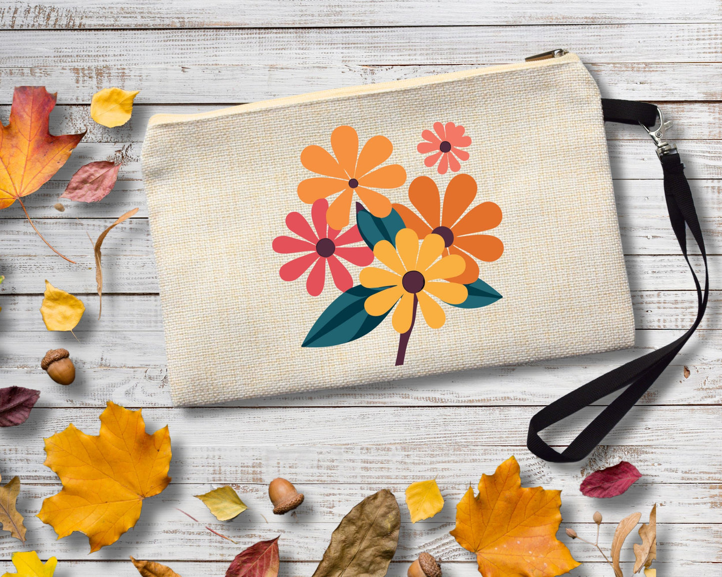 Flowers Cosmetic Bag