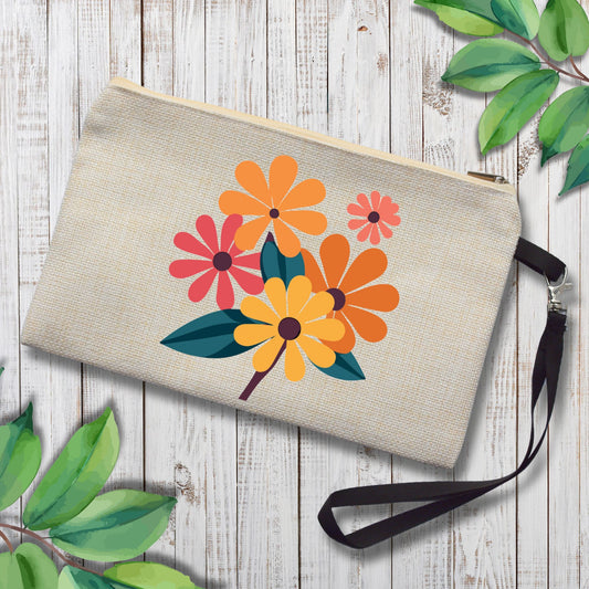 Flowers Cosmetic Bag