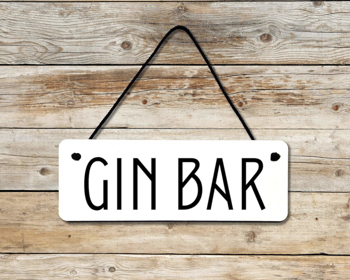 Gin Bar Novelty Hanging Wall Sign