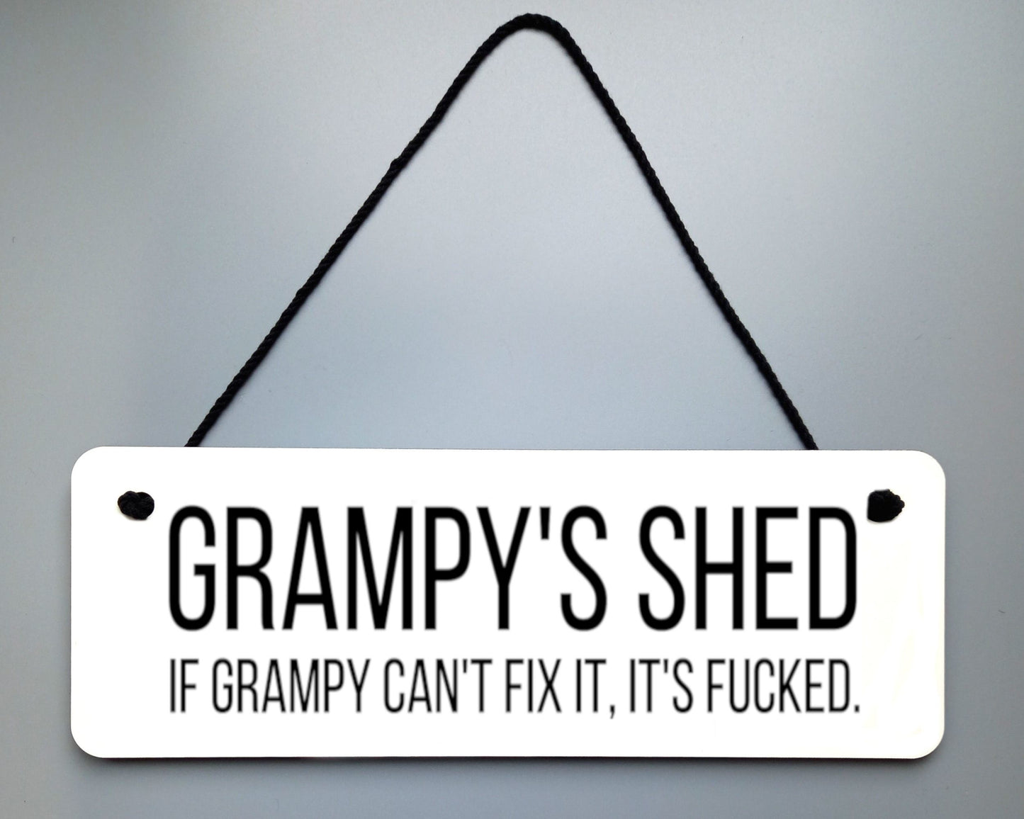 Grampy's Shed Novelty Hanging Wall Sign