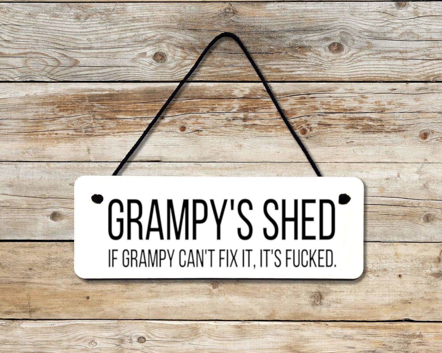 Grampy's Shed Novelty Hanging Wall Sign