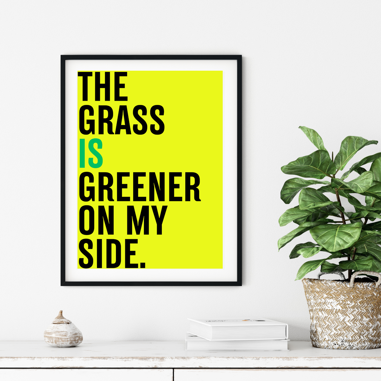 'The Grass Is Greener'  - Art Print - Unframed.
