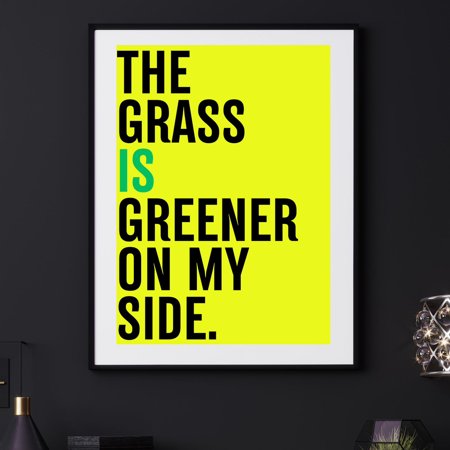 'The Grass Is Greener'  - Art Print - Unframed.