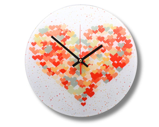 Hearts Wall Clock