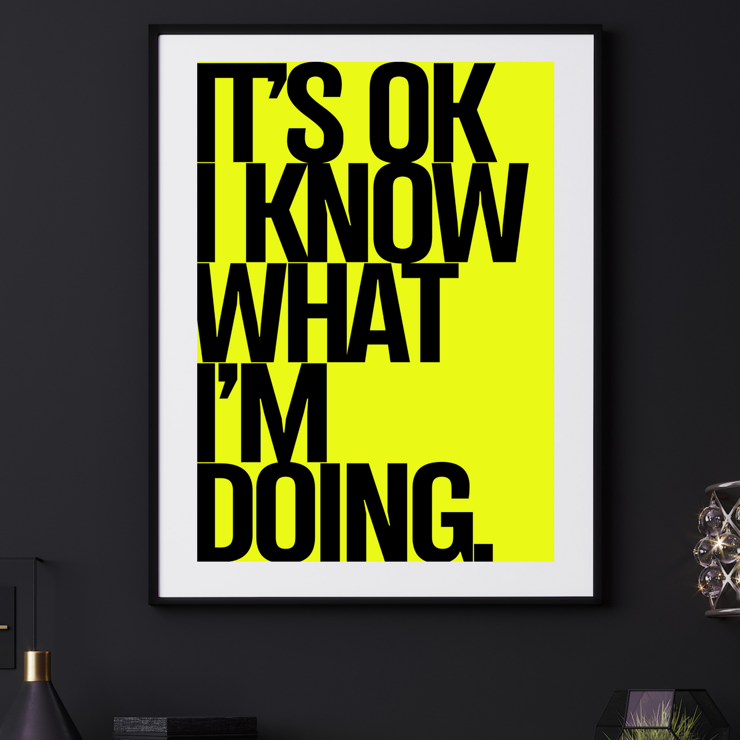 'I know what I'm doing'  - Art Print - Unframed.