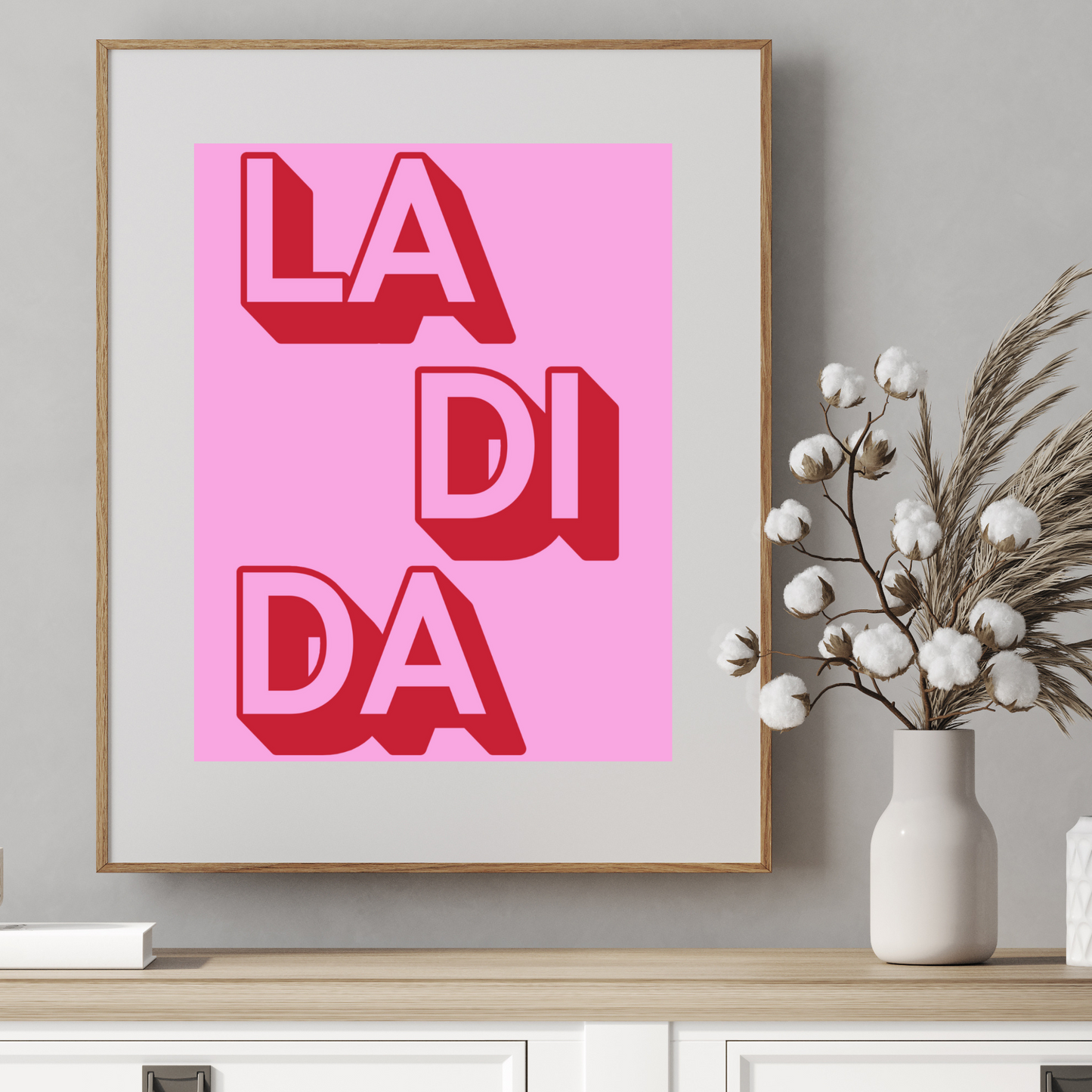 'LA DI DA' - Art Print - Unframed.