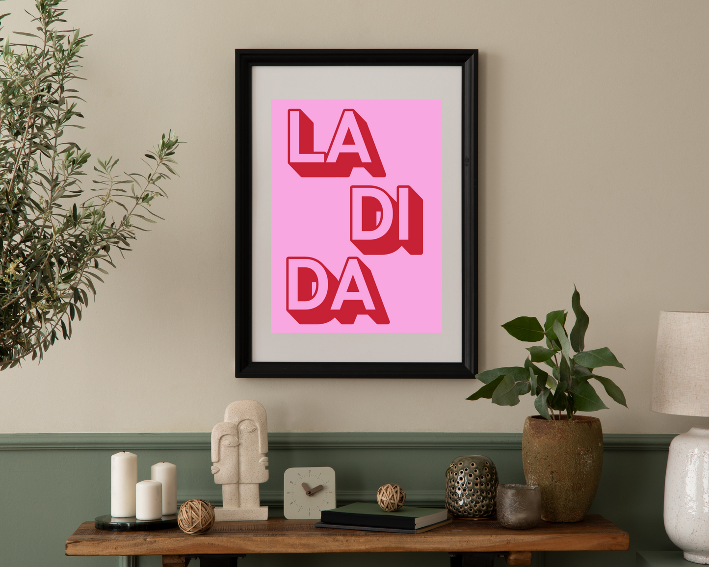 'LA DI DA' - Art Print - Unframed.