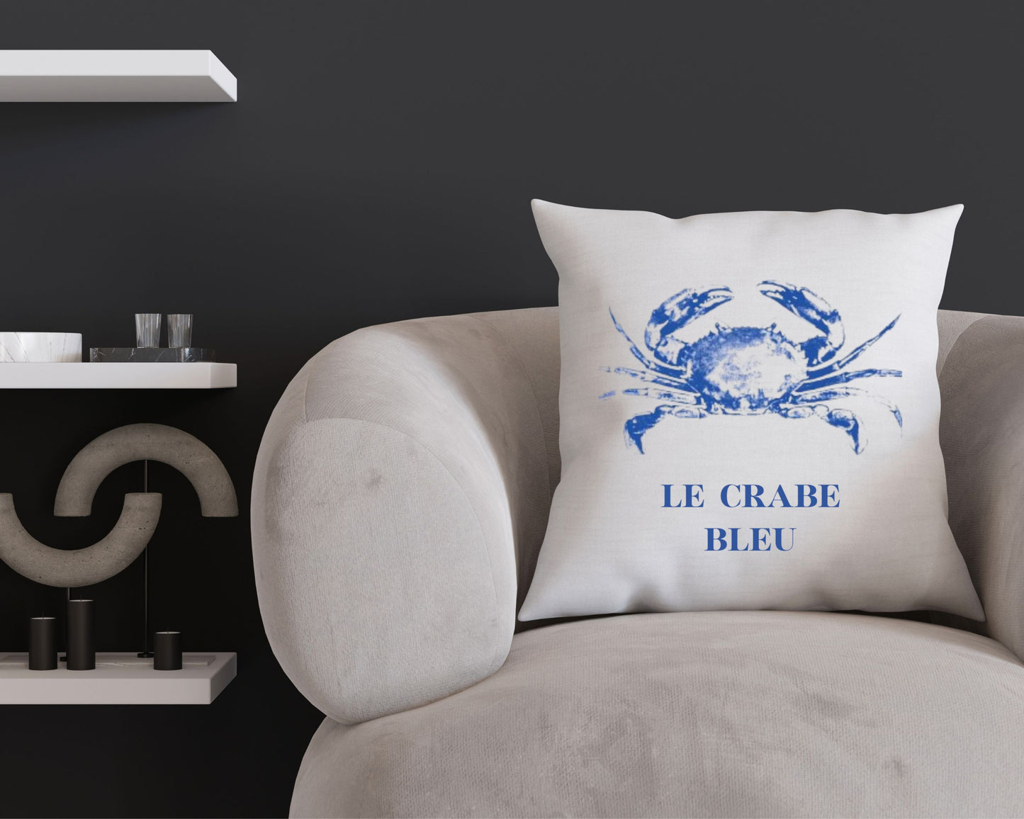 Le Crabe Bleu Cushion