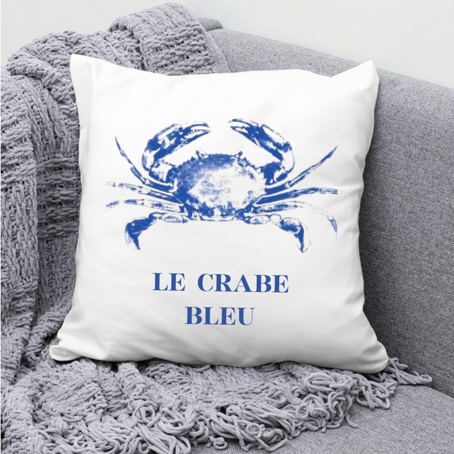 Le Crabe Bleu Cushion