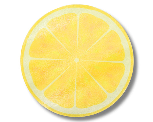 Lemon Slice Glass Chopping Board