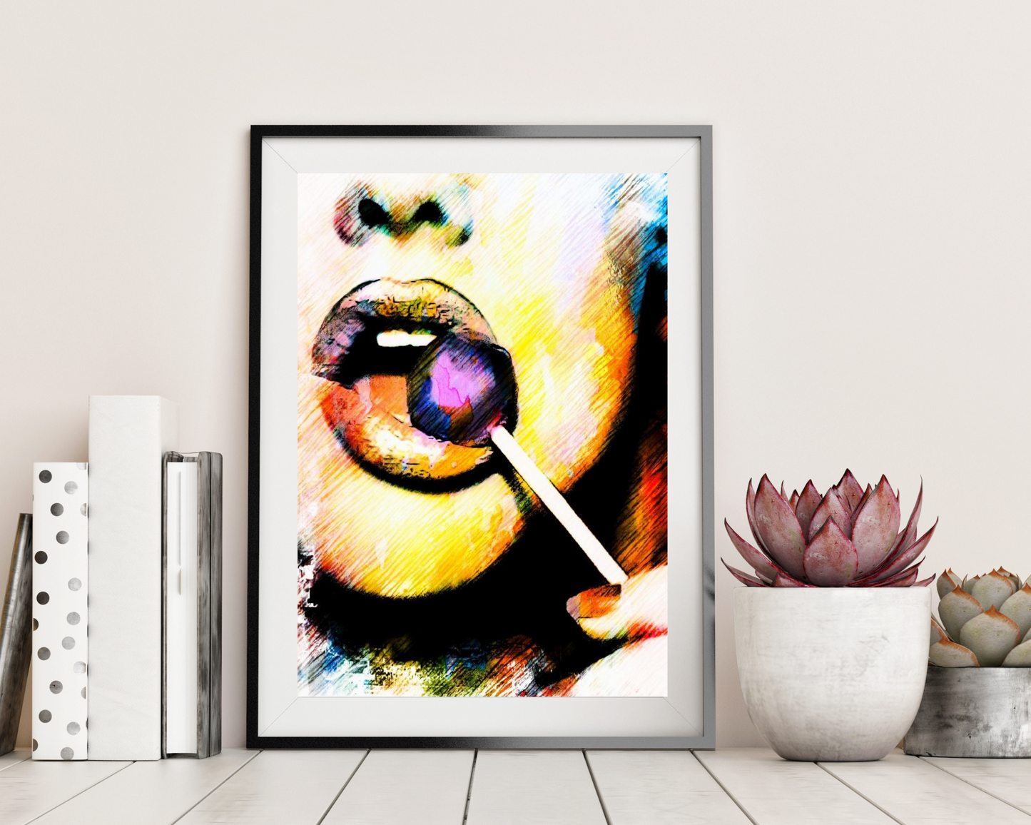 'Suck' - Art Print - Unframed.